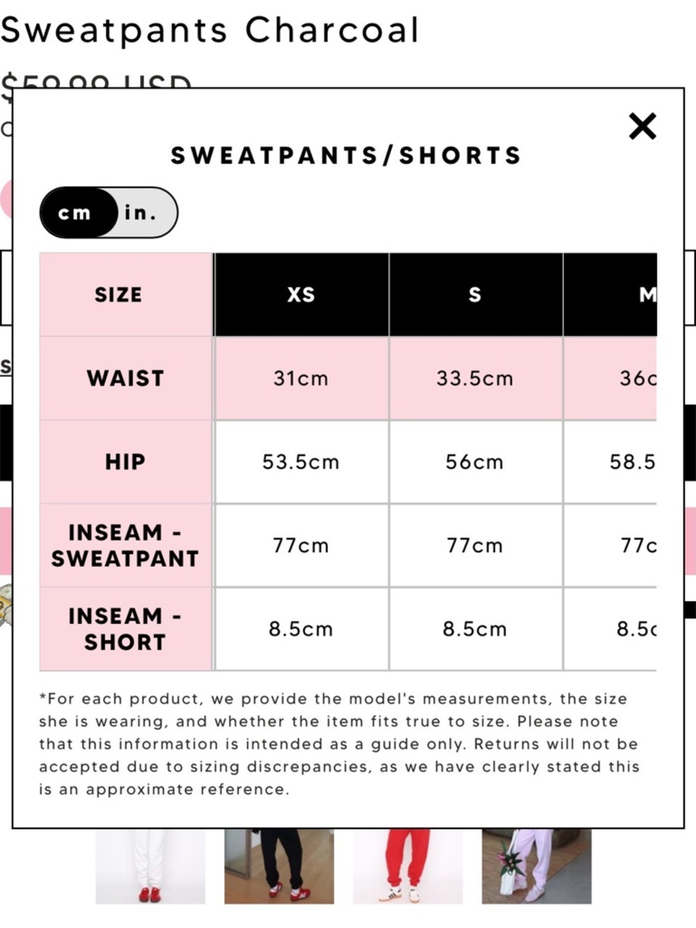 White Fox Boutique charcoal grey Jogger Pants with Pink Logo - Picture 4 of 9